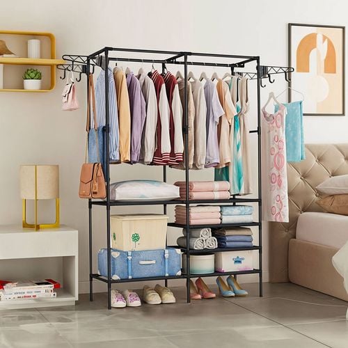 SOGA 90x35cm Hanging Clothes Rack Storage Bunnings Australia
