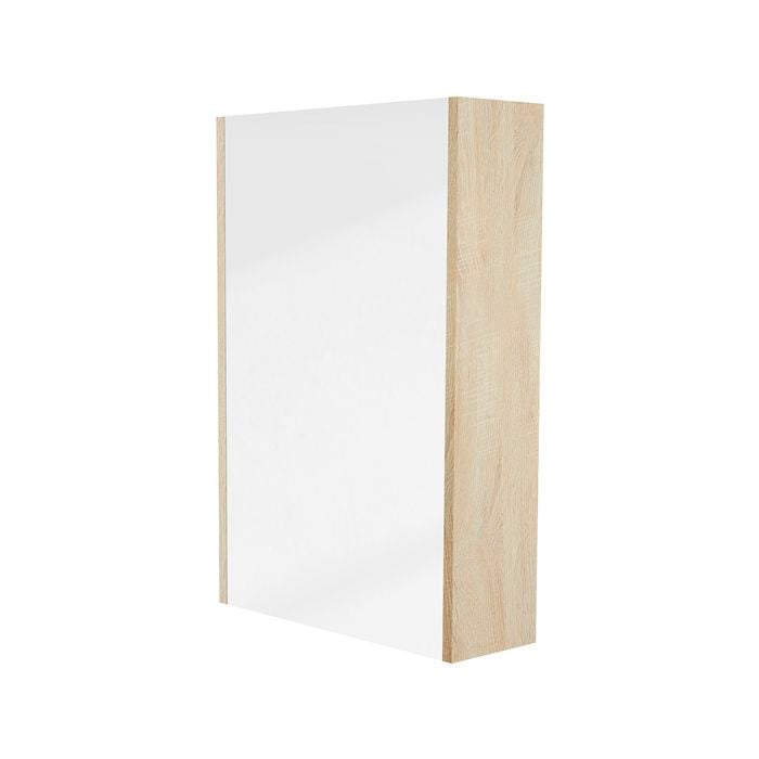 Cibo 600mm Coast Veneer Tonic Mirrored Shaving Cabinet