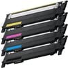 4x Toner Cartridges For Samsung Clt-406s For Clp-360 Clp-365w Clx-3300 Clx-3305fw