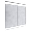 Lugna 2100 x 1801-2400mm Clear Anodised Mirror Wardrobe Double Sliding Doors