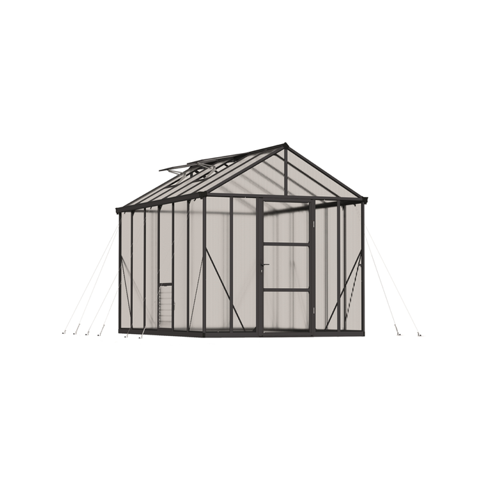 Maze Glory 8' x 12' Premium Greenhouse - Grey Frame