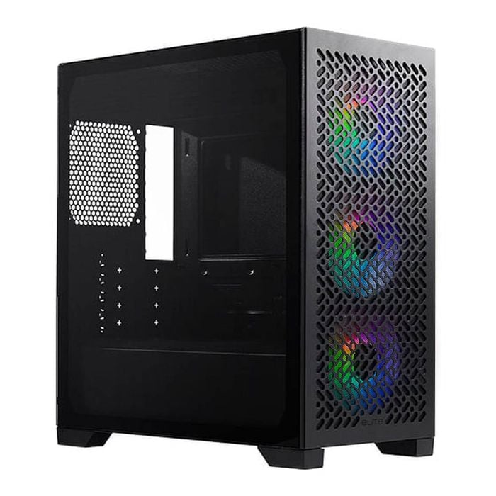 Cooler Master Elite 302 Micro-atx Argb Fan Tempered Glass Case - Black [e302-kgnn-saz]