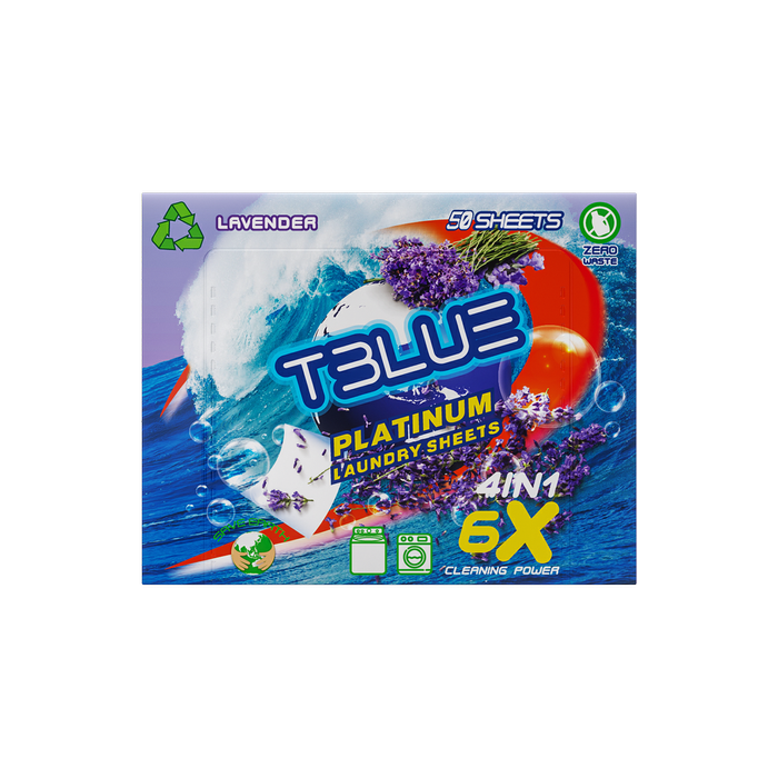 TBLUE Laundry detergent Sheet - Lavendar 50 Sheets