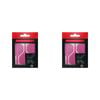 6pc Target K-Flex No 2 Dart Flight & Shaft Medium 33mm - Neon Pink