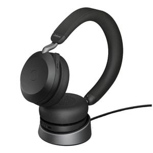 Jabra Evolve2 75 Usb-c Link380a Uc Stereo Stand Black, 8-mic Technology, 36 Hours Battery & Fast Charge, Dual-foam Tech