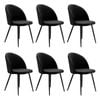 Levede 6pcs 42x46x84cm  Dining Chairs - Black