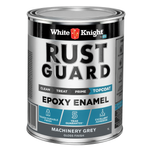 White Knight 1L Machinery Grey Gloss Rust Guard Epoxy Enamel Paint