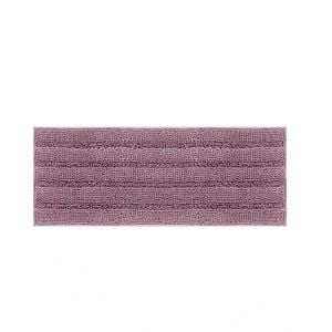 Chenille Bath Mat Runner Non Slip Thick Soft Stripe Design 119 X 43cm