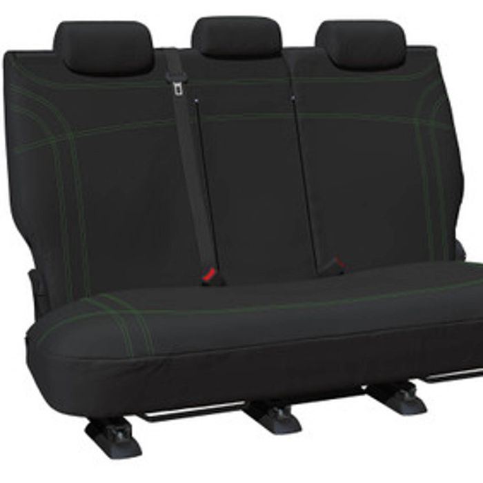 For Subaru Outback (BT)Wagon 2020-On Custom Neoprene Black Green Rear Seat Cover