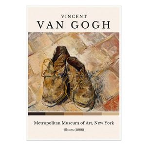 Galrie Van Gogh's Iconic Shoes Art Print Stunning Post-Impressionist Masterpiece, Poster Only, A1 60 x 84cm (23 x 33inch)