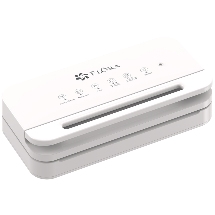 Flora Food Vacuum Sealer Machine 80Kpa Commercial Grade Double Seal Bag Cutter