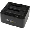 StarTech.com Standalone Hard Drive Duplicator Dock, External Dual Bay HDD/SSD Cloner/Copier