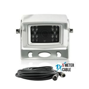 Elinz White Ahd 1080p Reversing Camera With Built-in Mic 5m 4pin Cable