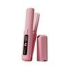 Catzon 2in1 Cordless USB Hair Straightener Portable Curler-Pink