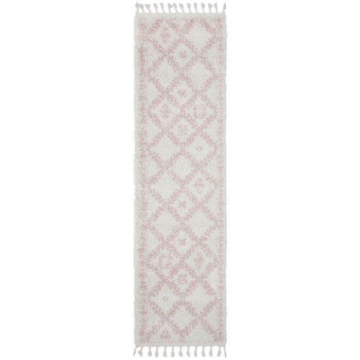 Rare 33 Off White 400x80cm - Large Runner Shaggy Indoor Rug