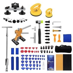 Advwin 116 PCS Car Dent Repair Kit, Auto Paintless Dent Removal with Golden Lifter