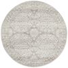 Ama 358 Silver 240x240cm Round - Large Pet Friendly Power Loomed Rug