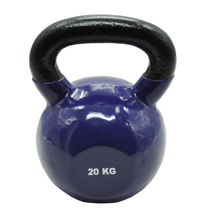 20kg Russian style Cast Iron Vinyl Kettlebell Weight