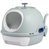 Costway Cat Litter Box Enclosure Enclosed Cat Toilet Blue