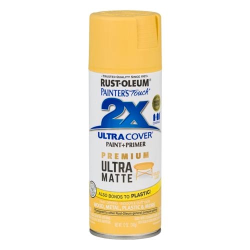 RustOleum 2X Ultra Cover Ultra Matt Golden Leaf Spray Paint 340g