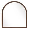 Astin Sinclair 80 x 85cm Walnut-Look Sawyer Arched Mirror