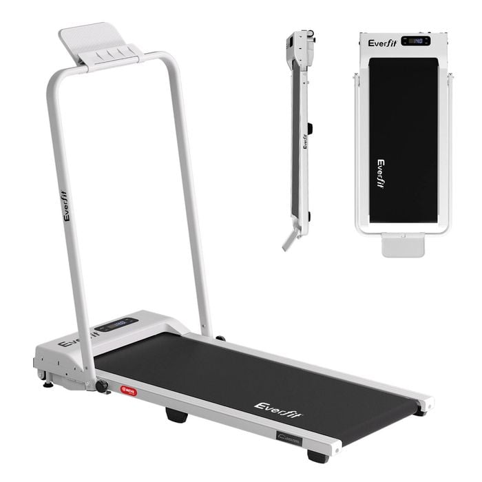 Everfit 3 in 1 Walking Pad Treadmill 12% Incline Under Desk Foldable Treadmills for Home 38cm White