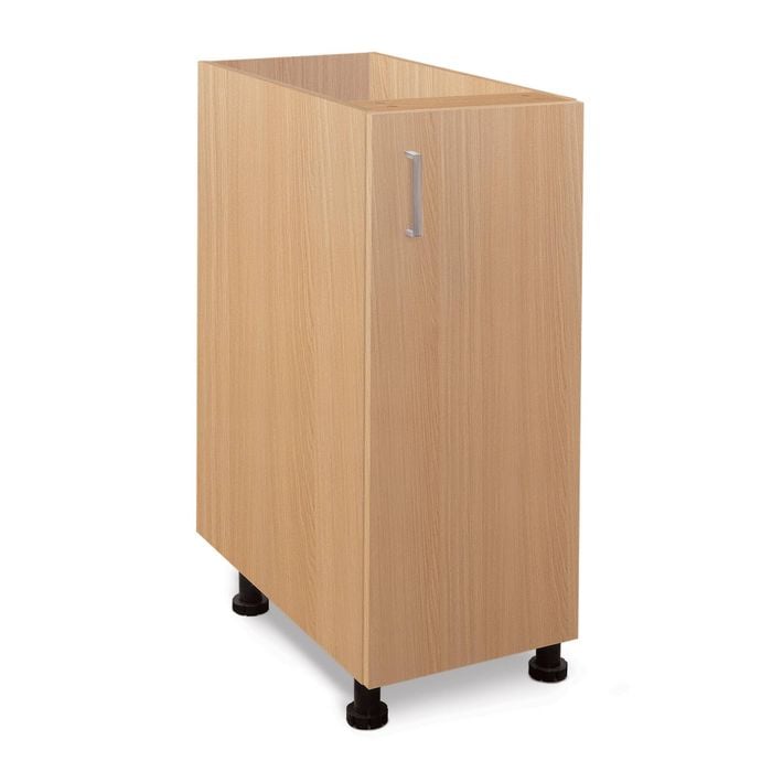 Flatpax 300mm Woodgrain 1 Door Utility Floor Cupboard