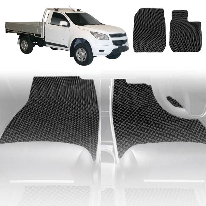 6D Diamond Car Floor Mats for Holden Colorado Ute Single Cab 2012-2016-Outback GT