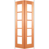 Woodcraft 2040 x 820 x 35mm Internal Bifold Door 5Lite Clear Glass