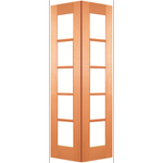 Woodcraft 2040 x 820 x 35mm Internal Bifold Door 5Lite Clear Glass
