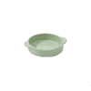 Dual-Handle Ceramic Pet Feeding Bowl/350ml/Green