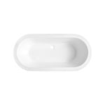 Mondella 1565mm White Round Acrylic Classico Drop In Bath