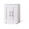 Montreal Double Door Cupboard Low Line Style White