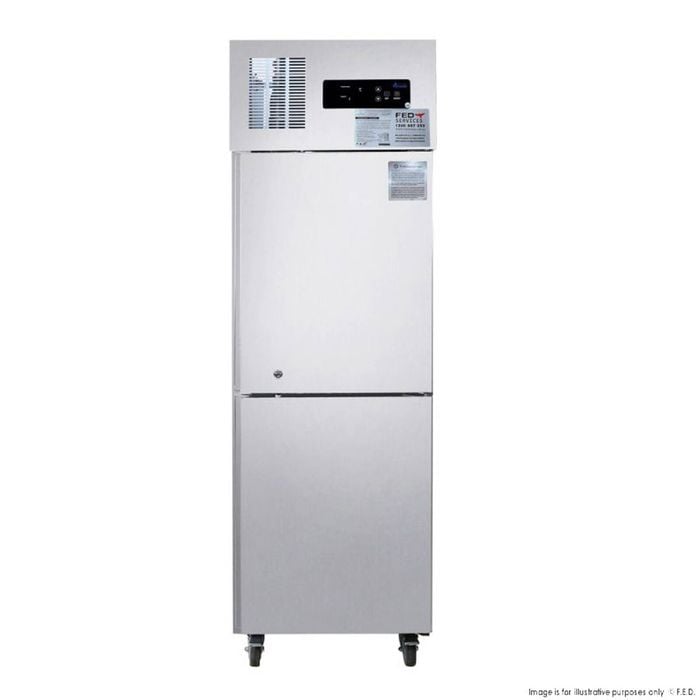 TROPICAL Thermaster 2 x Half door SS Fridge - SUC500