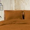 Doux 100% Linen Pillowcase Set 48cm x 74cm + 16cm - Terracotta