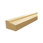 66 x 42mm 4.8m Treated & Pre-Oiled Clear EBR4 Laminated Pine Bottom Rail