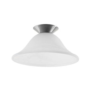 Verve 31cm White And Satin Nickel Bailey Batten Fix