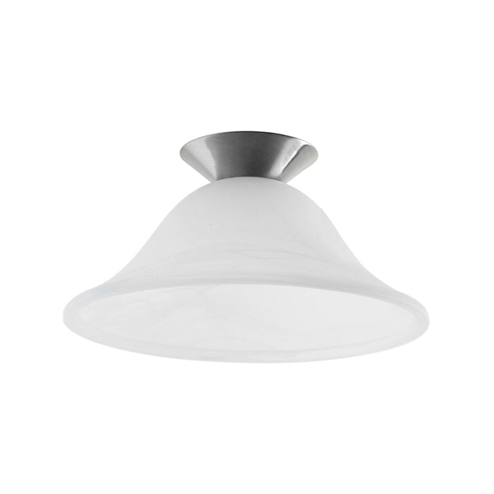 Verve 31cm White And Satin Nickel Bailey Batten Fix