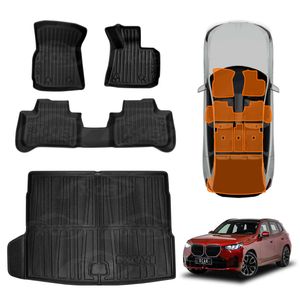 3d Floor Mats Boot Liner Set For Bmw X3 G45 Series 2024-onwards All Weather Heavy Duty Cargo Car Trunk Luggage Tray