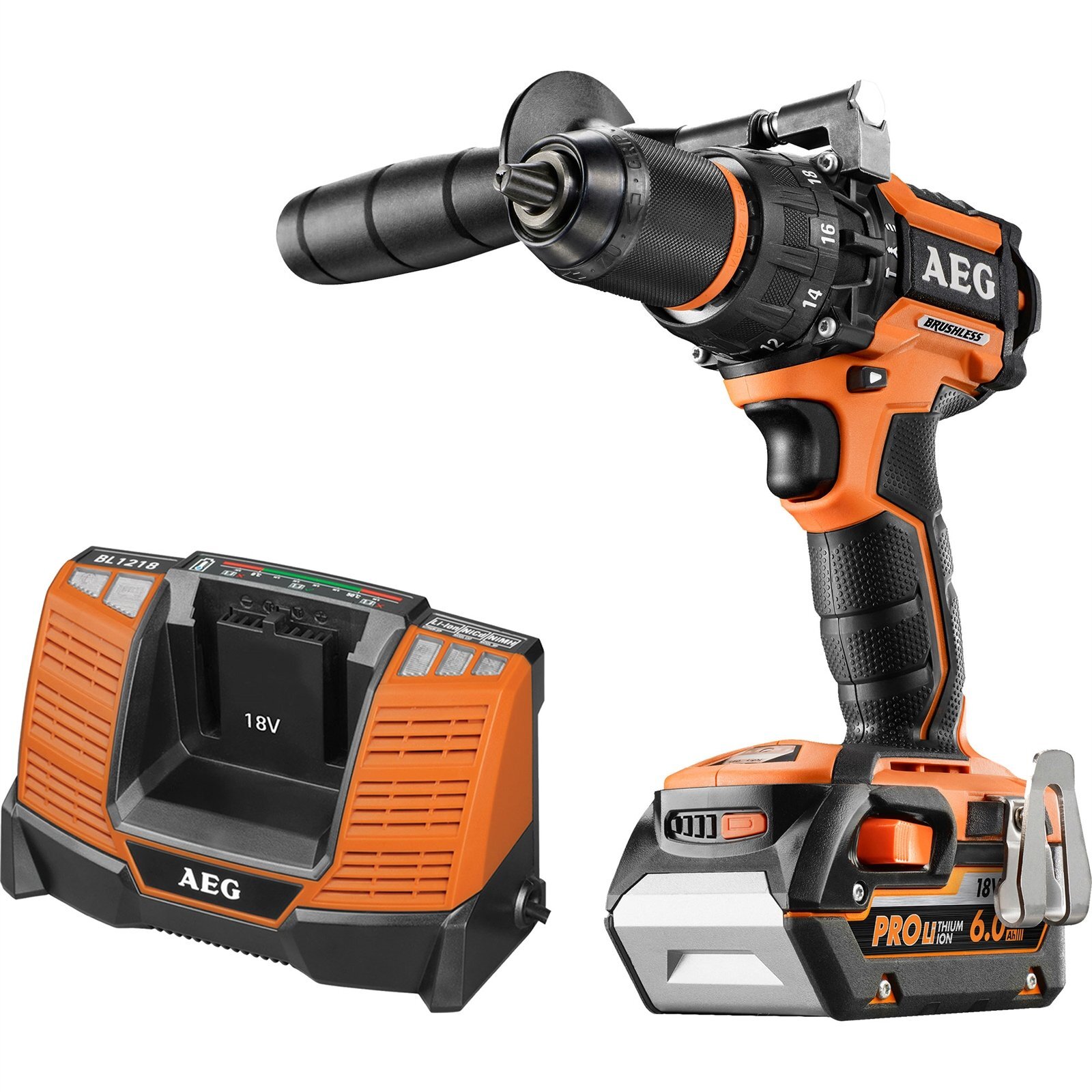 AEG 18V 6.0Ah Brushless Hammer Drill Kit product image