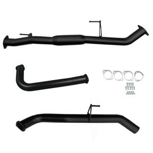 Ignite Exhausts Dpf Back For Nissan D40 Navara 2.5l Automatic 3" With Hotdog Black Aluminised Steel