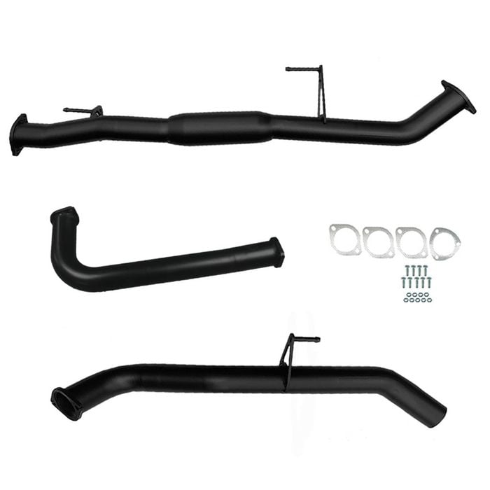 Ignite Exhausts Dpf Back For Nissan D40 Navara 2.5l Automatic 3" With Hotdog Black Aluminised Steel