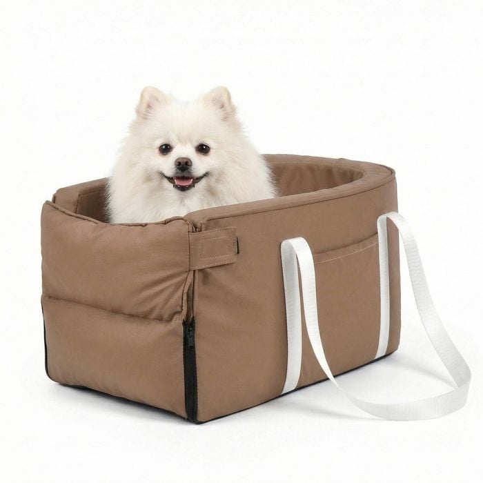 Advwin 2in1 Pet Car Seat Center Console Portable Carrier Dog Cat Car Seat Cover Booster