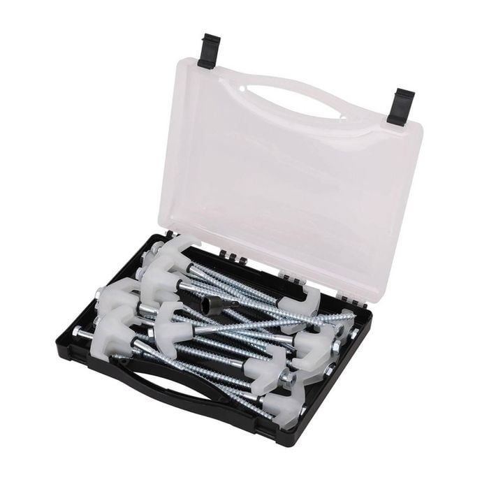 Lumo 15 Piece Screw in Pegs & Hex Drill Adaptor Glow in the Dark Caravan Peg Kit