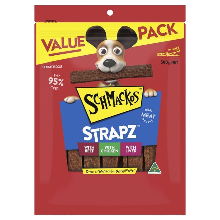 Schmackos 500g Strapz Variety Pack Dog Treats