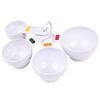 4pc Appetito Plastic Measure Cups Home Kitchen Cooking/Baking Utensils White