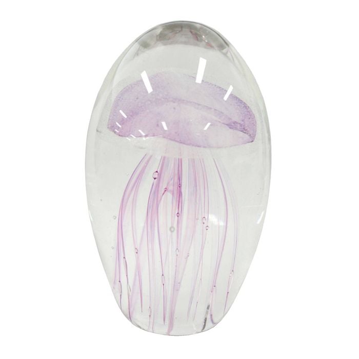 LVD Glass 12cm Jellyfish Centrepiece Decor Medium - Lilac