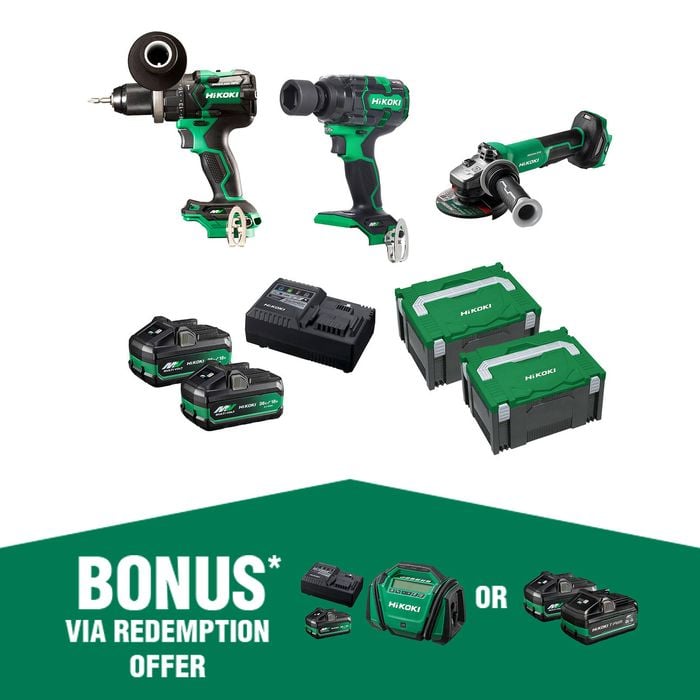HiKOKI 36V Brushless 3 Piece Combo Kit KC36DRBL3(HRZ)