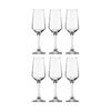 6PK Crown Glassware Summit Champagne Flute 210mL Clear Glass