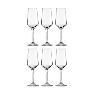 6PK Crown Glassware Summit Champagne Flute 210mL Clear Glass